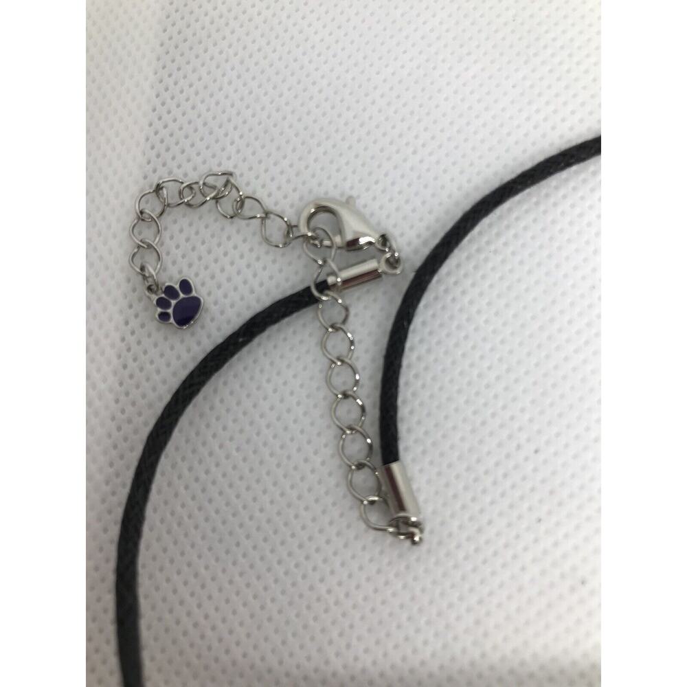 Paw Prints on My Heart Necklace with Charm (16"+3") 1" Heart Charm Pendant - Picture 5 of 8